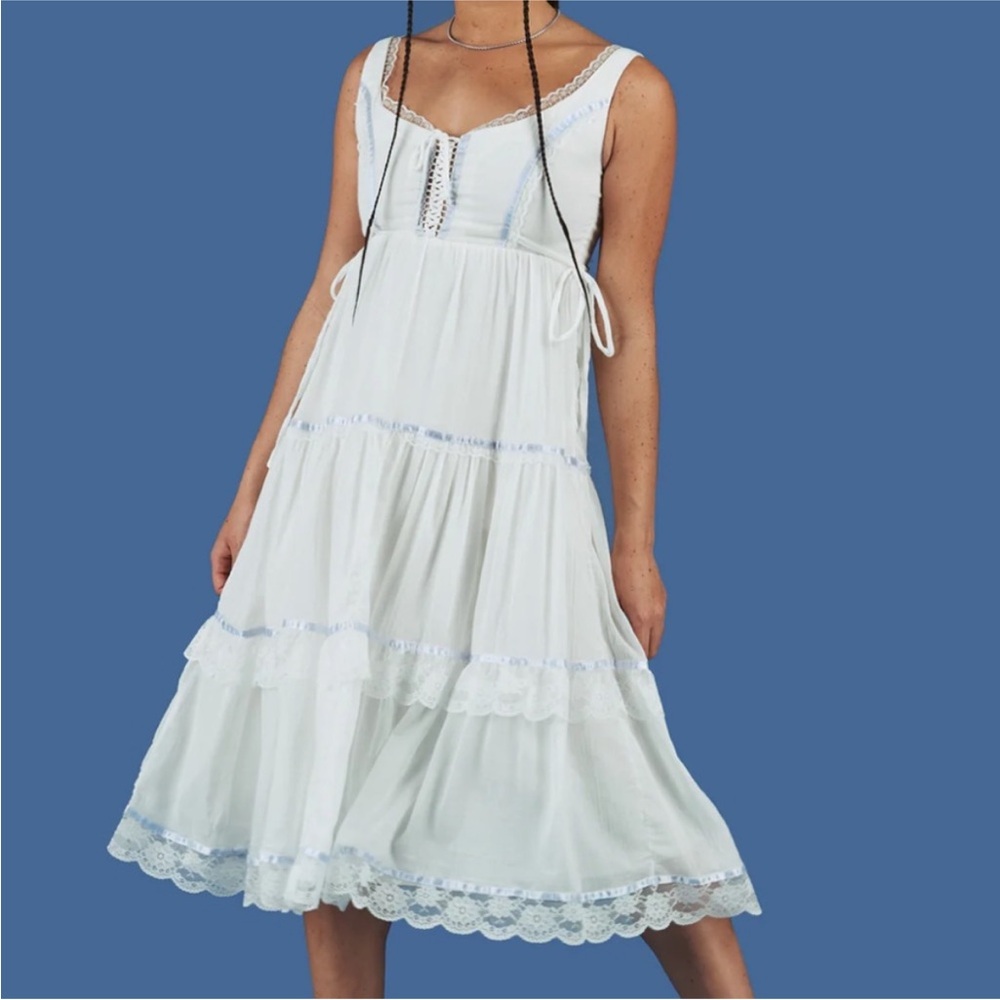 UNIF White Bobbin Dress